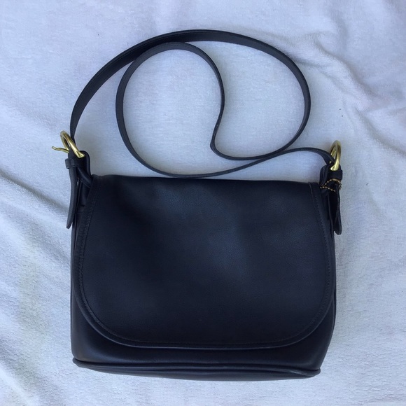 Blue Leather Coach Bag